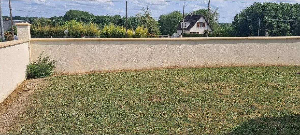 Mur béton après nettoyage